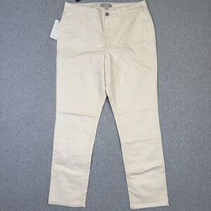 Brand New Laura Ashley Women's Size 16 White Tummy Slimming Straight Leg Jeans